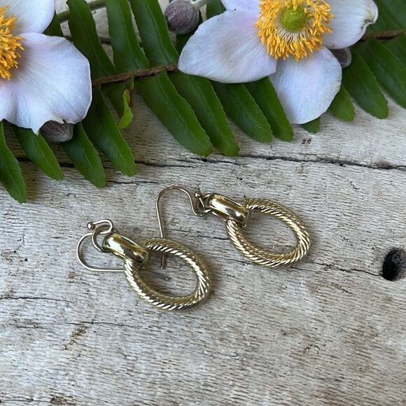 OVAL DROP EARRINGS   - Picture 4 of 4